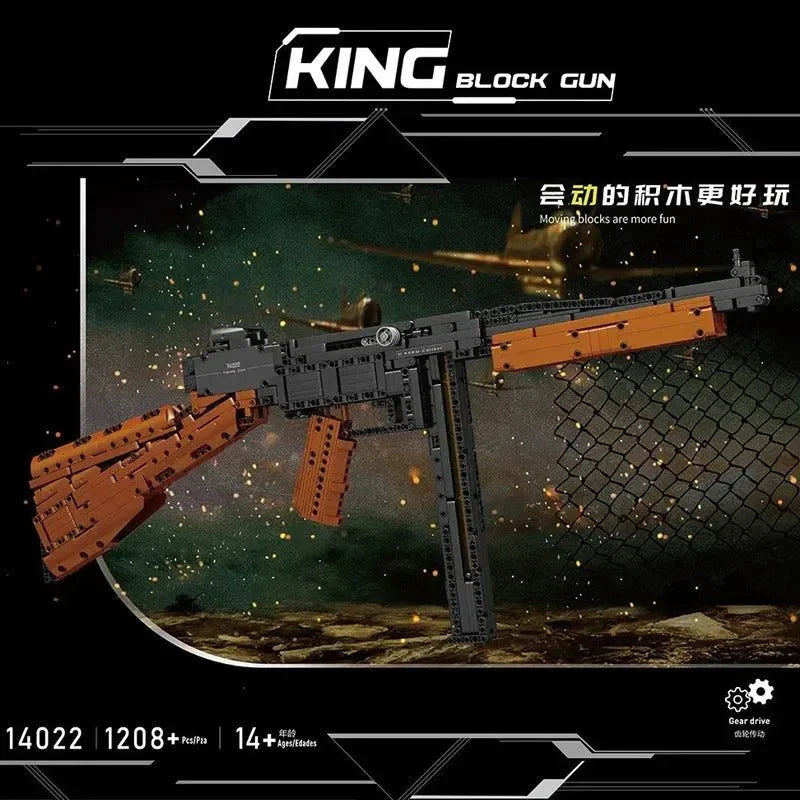 Brick MOC Military Thompson Sub Machine | 1208pcs - Brick Car Merchant