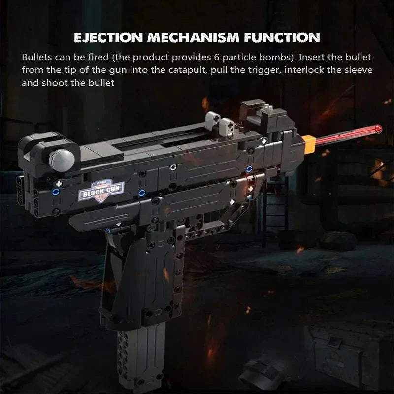 Brick MOC Military UZI SMG | 359pcs - Brick Car Merchant