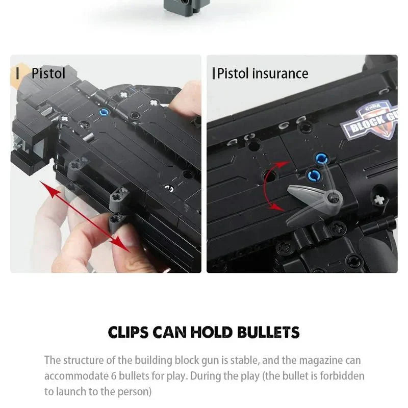 Brick MOC Military UZI SMG | 359pcs - Brick Car Merchant