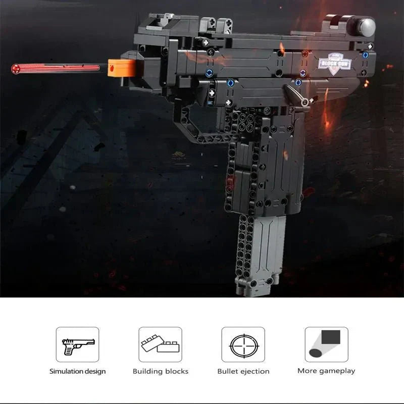 Brick MOC Military UZI SMG | 359pcs - Brick Car Merchant