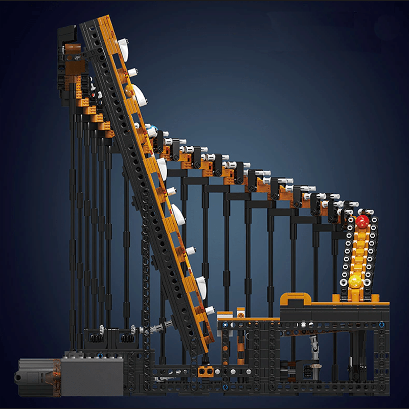 Brick MOC Motorised GBC Harp Track Marble Run | 1508pcs - Brick Car Merchant