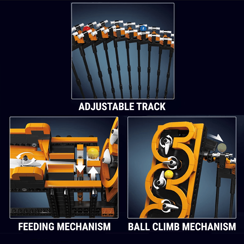 Brick MOC Motorised GBC Harp Track Marble Run | 1508pcs - Brick Car Merchant