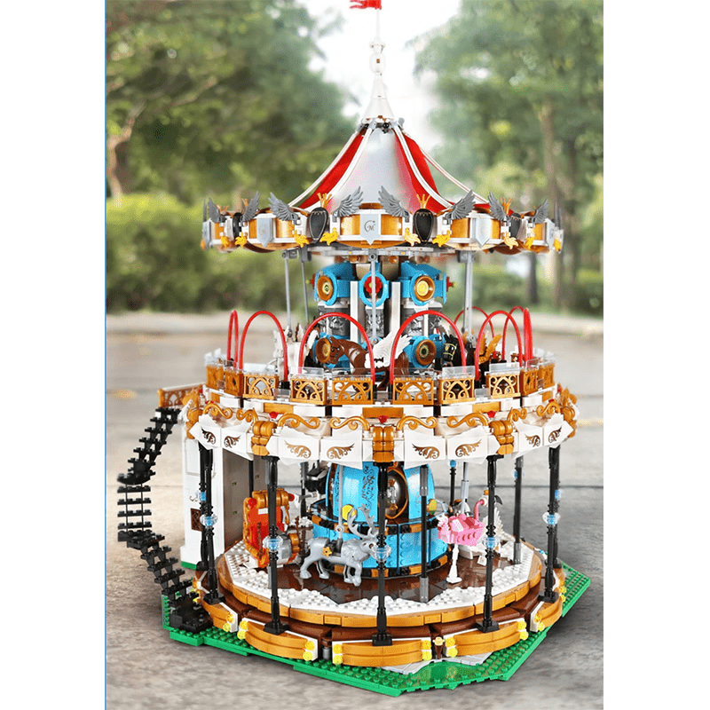 Brick MOC Motorised Merry Go Round | 5085pcs - Brick Car Merchant