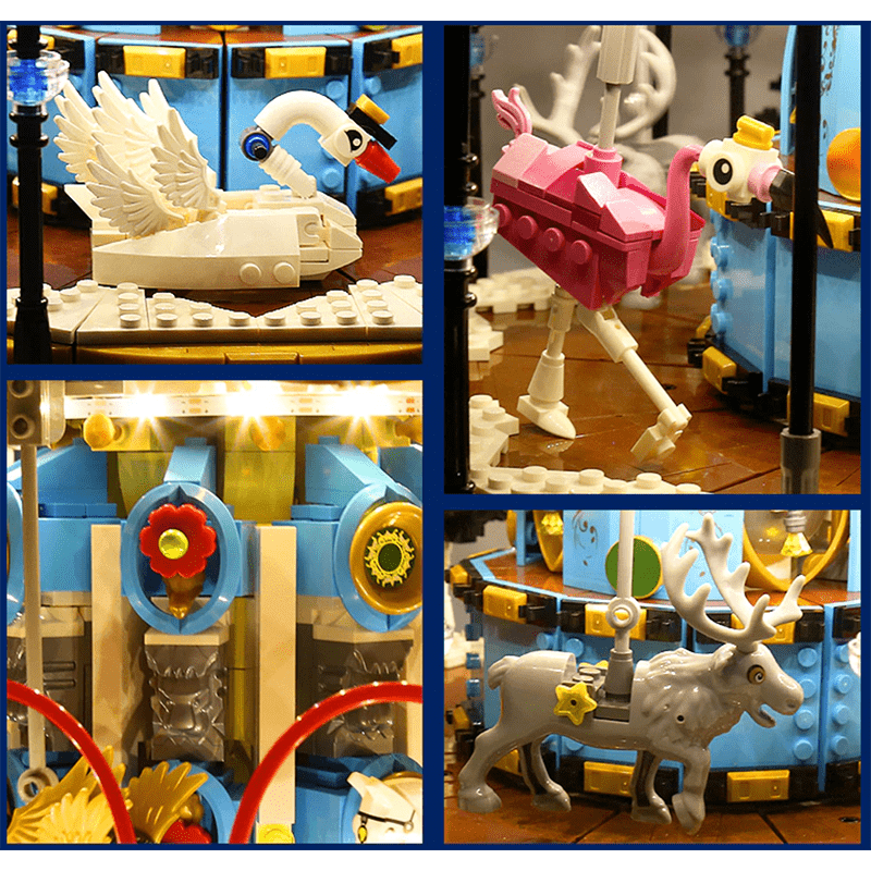 Brick MOC Motorised Merry Go Round | 5085pcs - Brick Car Merchant