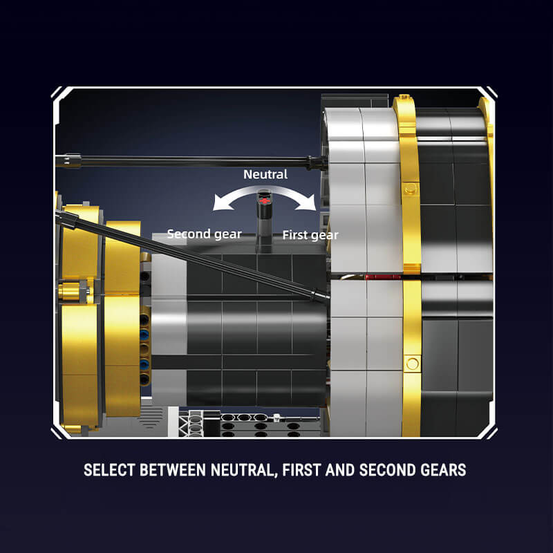 LEGO MOC Motorised Turbine Engine | 2255pcs - Brick Car Merchant