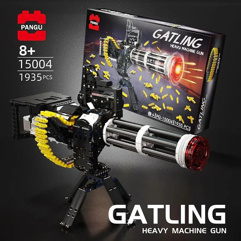 Brick MOC Motorized Gatling Heavy Machine | 1935pcs - Brick Car Merchant