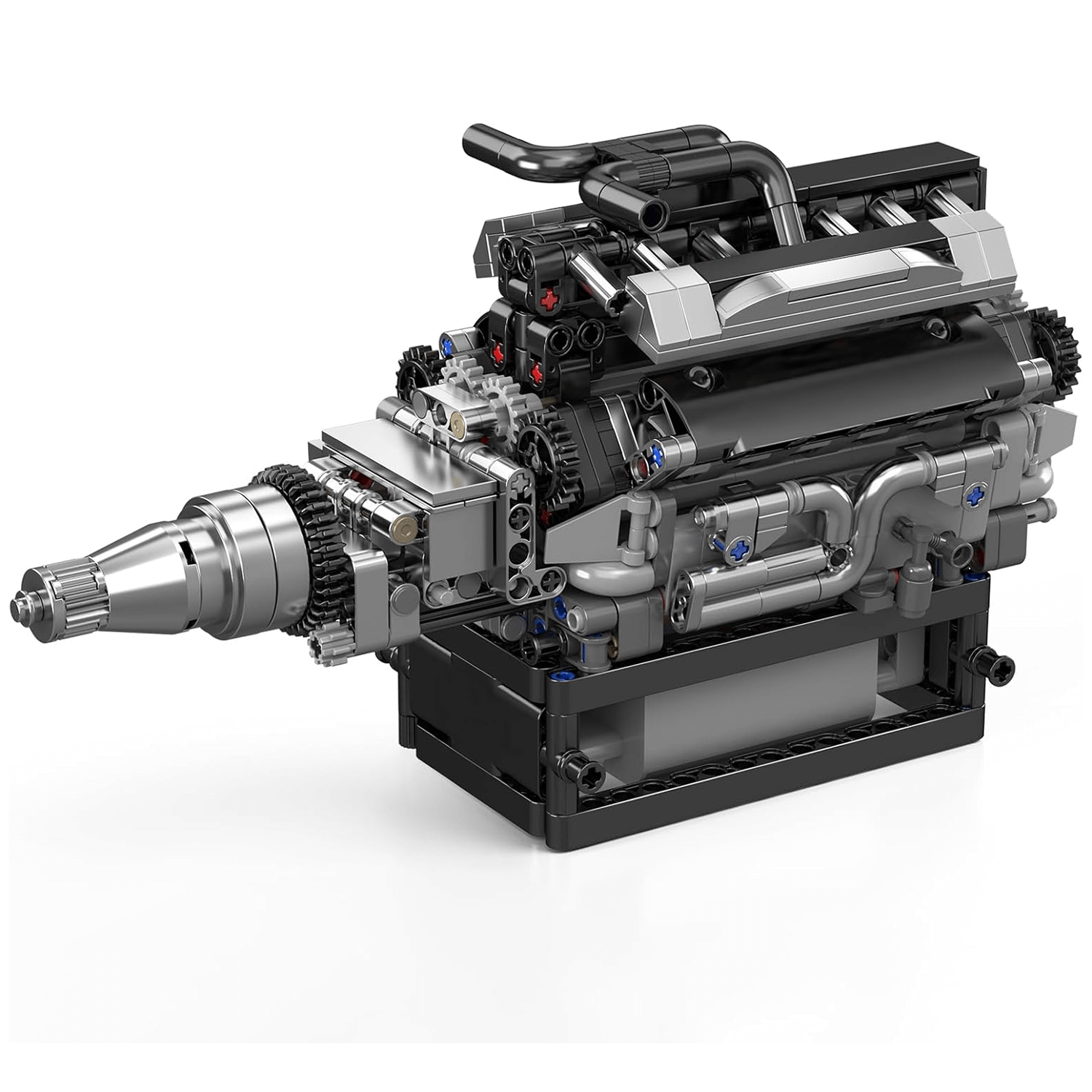 LEGO MOC Motorized V12 Show Engine | 732pcs - Brick Car Merchant