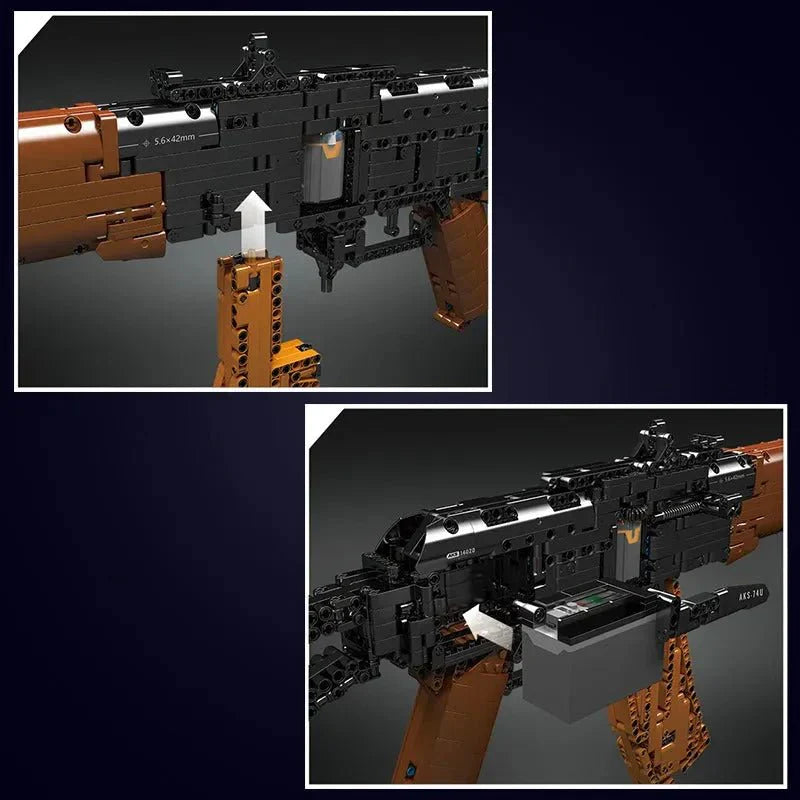 Brick MOC Motorized AK47 | 1418pcs - Brick Car Merchant