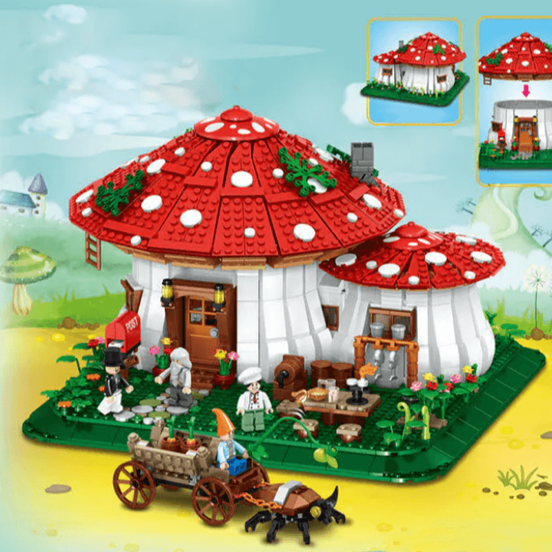 Brick MOC Mushroom House | 2232pcs - Brick Car Merchant