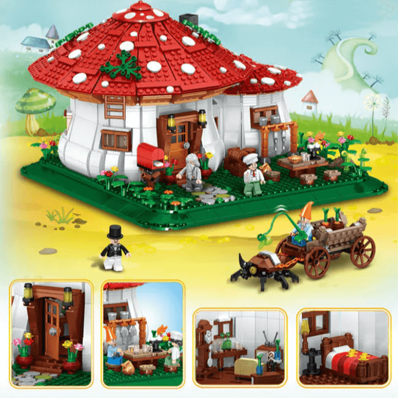 Brick MOC Mushroom House | 2232pcs - Brick Car Merchant