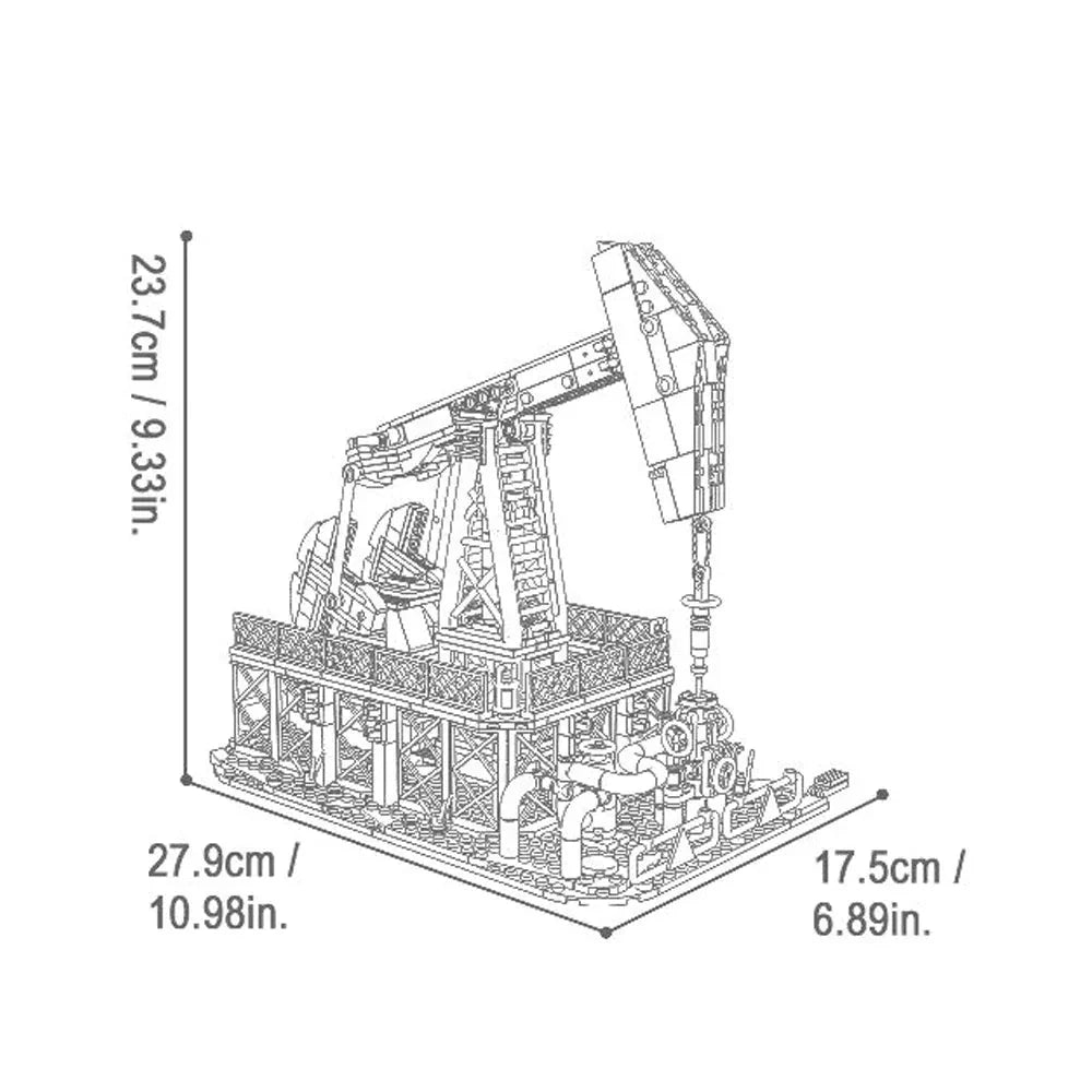 Brick MOC Offshore Oil Platform | 666pcs - Brick Car Merchant