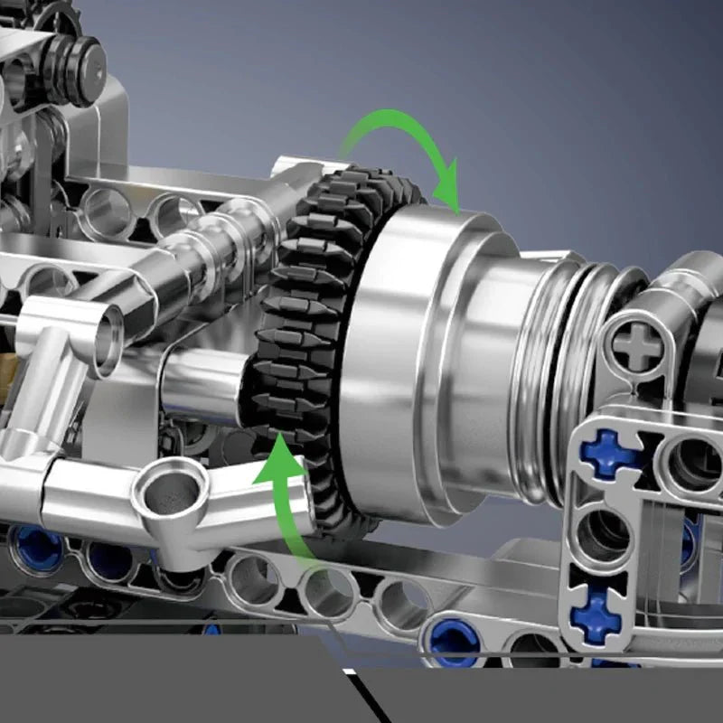 LEGO MOC PAG Supercar V12 Engine Technic | 761pcs - Brick Car Merchant
