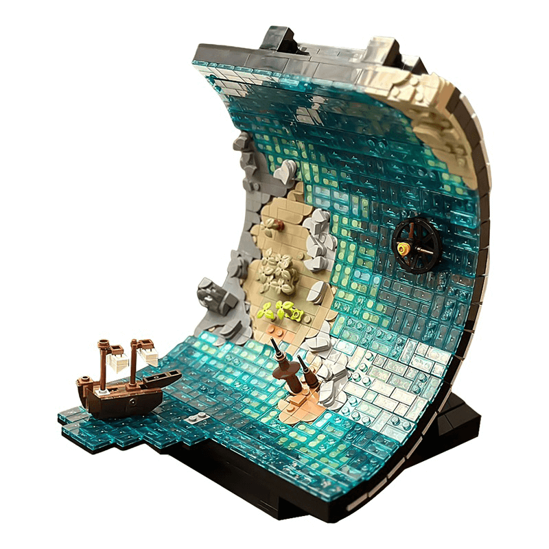 Brick MOC Perpetual Sailing Sculpture | 1271pcs - Brick Car Merchant