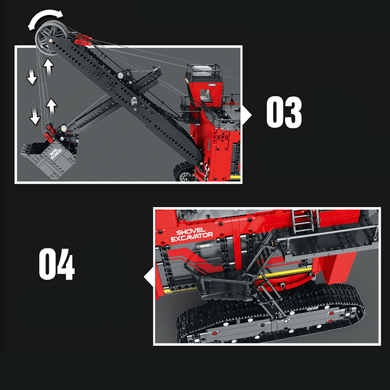 LEGO MOC Heavy Power Shovel Excavator | 2968pcs - Brick Car Merchant