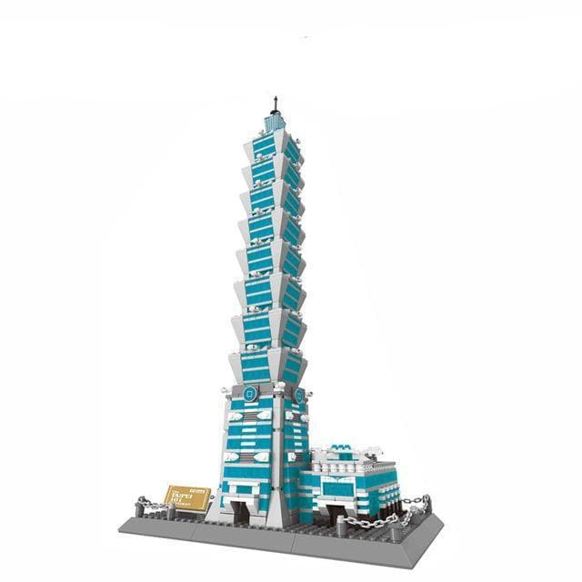 Brick MOC Taipei 101 Tower | 1511pcs - Brick Car Merchant