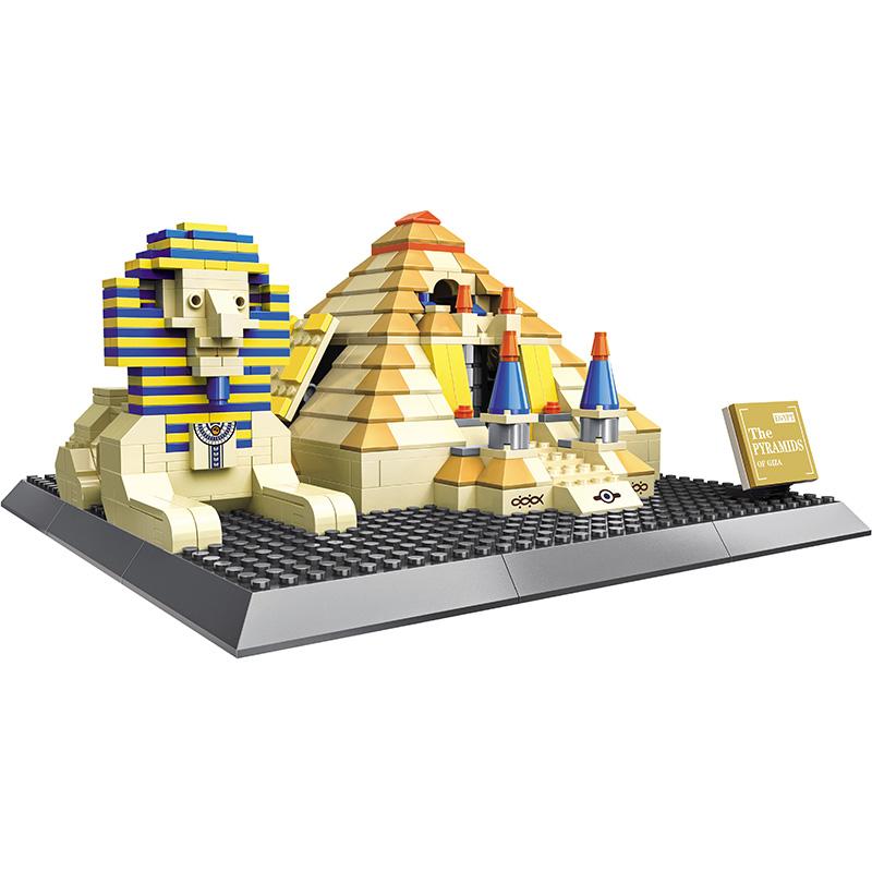 Brick MOC Sphinx and Pyramid of Egypt | 624pcs - Brick Car Merchant