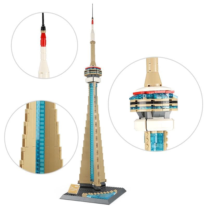 Brick MOC CN Tower Toronto | 400pcs - Brick Car Merchant