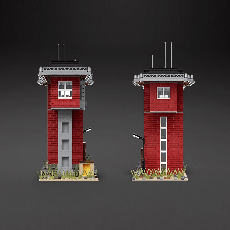 Brick MOC Railway Signal Station | 1808pcs - Brick Car Merchant