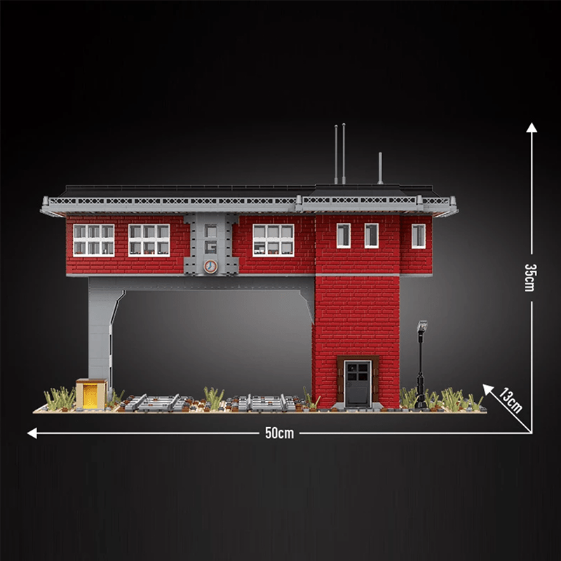 Brick MOC Railway Signal Station | 1808pcs - Brick Car Merchant