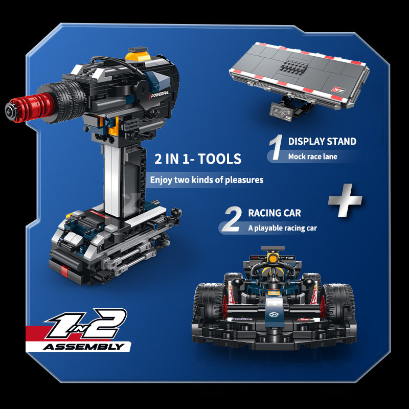Brick MOC Red Bull F1 Pole 1 Edition | 391 pieces - Brick Car Merchant