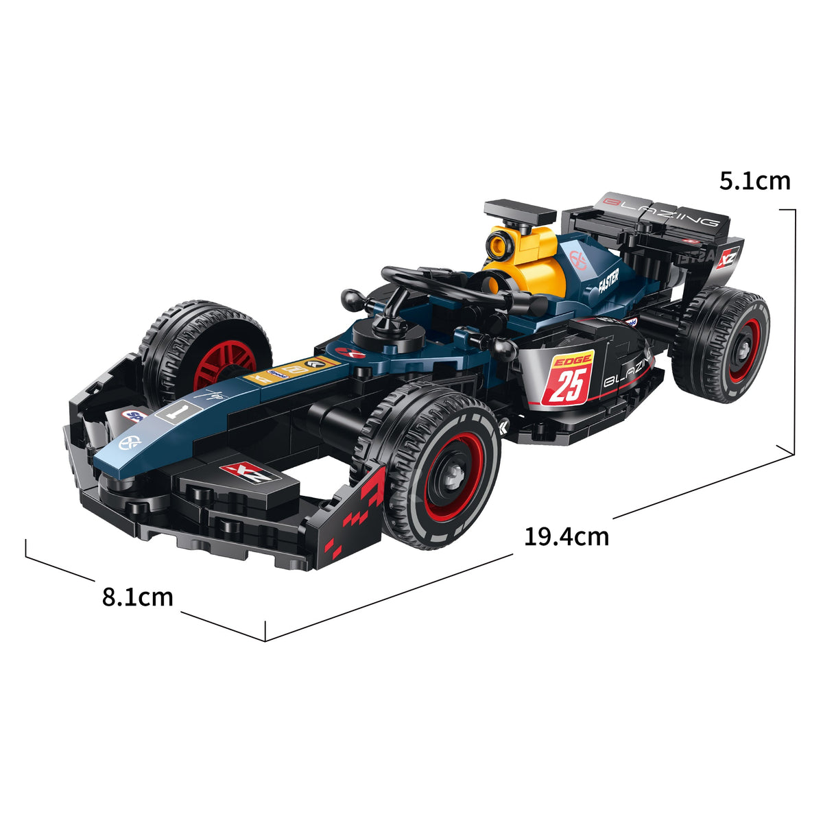 Brick MOC Red Bull F1 Pole 1 Edition | 391 pieces - Brick Car Merchant