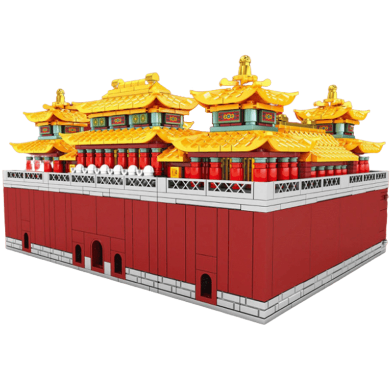 Brick MOC Red Dragon Palace | 1904pcs - Brick Car Merchant