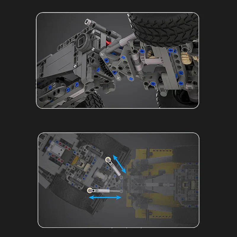 LEGO MOC RC Articulated Dump Truck | 3067pcs - Brick Car Merchant