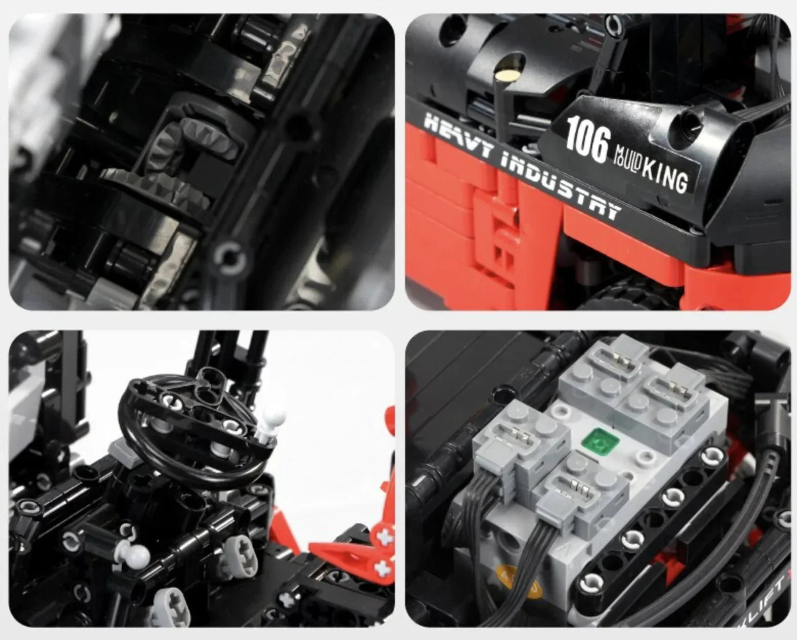 LEGO MOC RC Industrial Forklift | 1719pcs - Brick Car Merchant