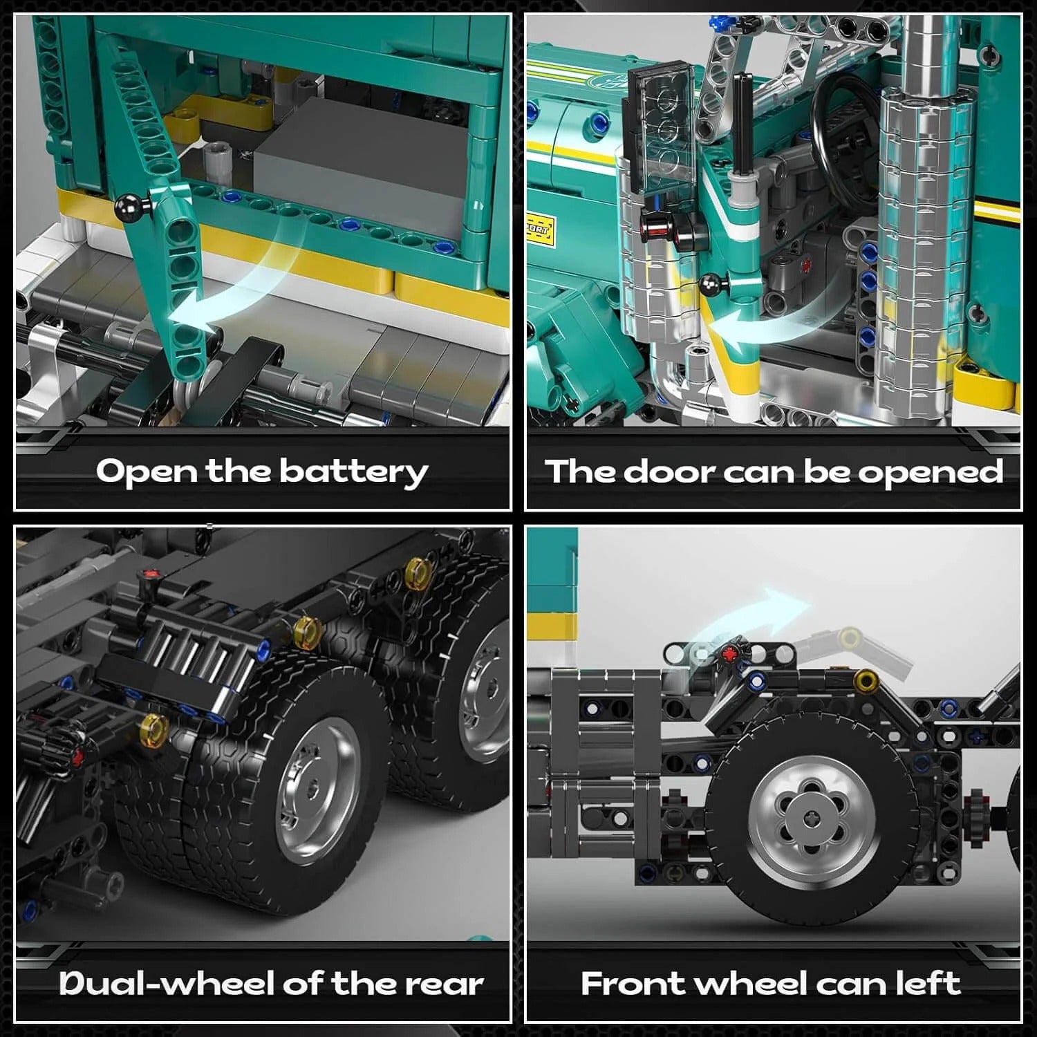 LEGO MOC Remote Controlled American Truck | 2063pcs - Brick Car Merchant