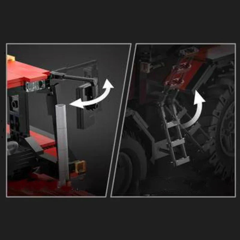 LEGO MOC RC Plowing Tractor | 1675pcs - Brick Car Merchant