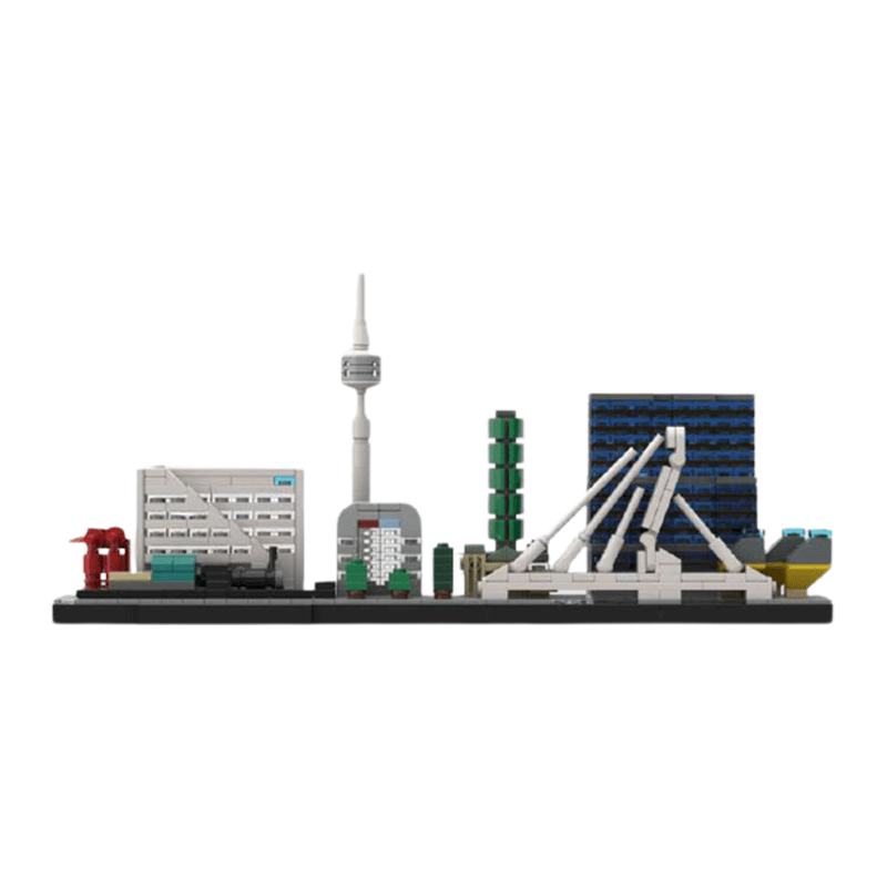 Brick MOC Rotterdam Skyline | 656pcs - Brick Car Merchant