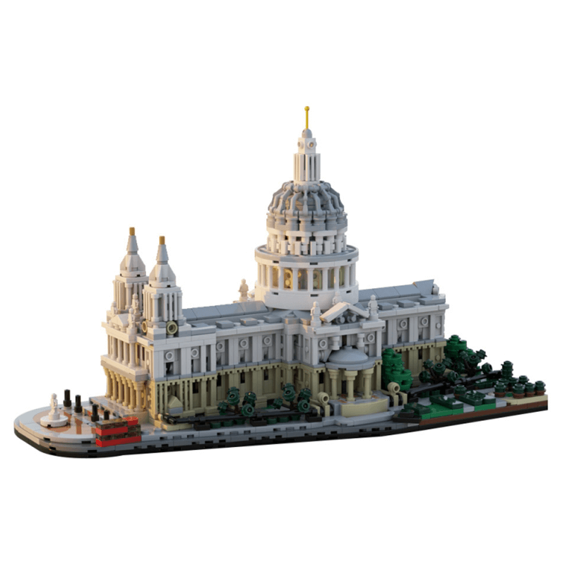Brick MOC Saint Pauls Cathedral 1:800 | 2148pcs - Brick Car Merchant