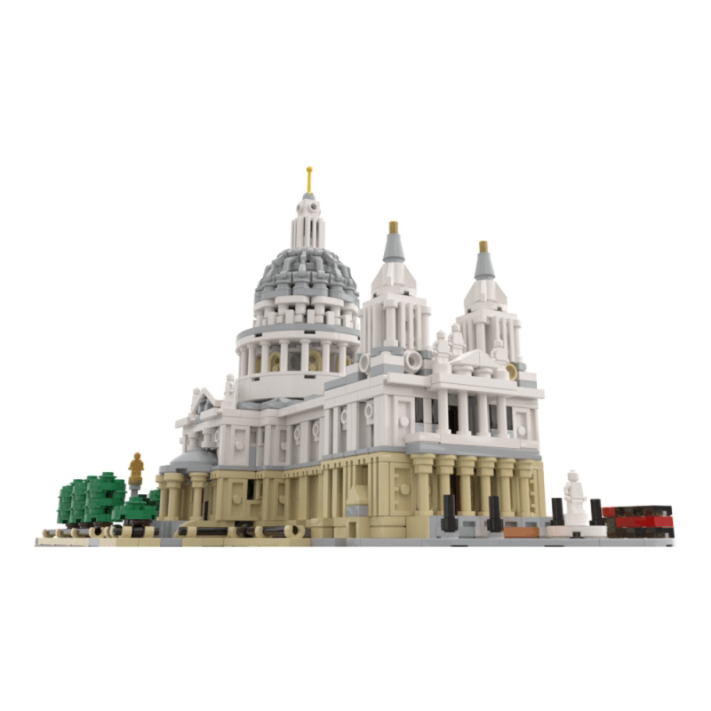 Brick MOC Saint Pauls Cathedral 1:800 | 2148pcs - Brick Car Merchant