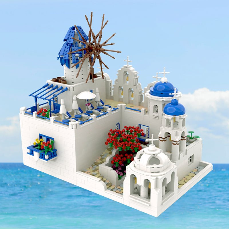 Brick MOC Santorini Levels | 2503pcs - Brick Car Merchant