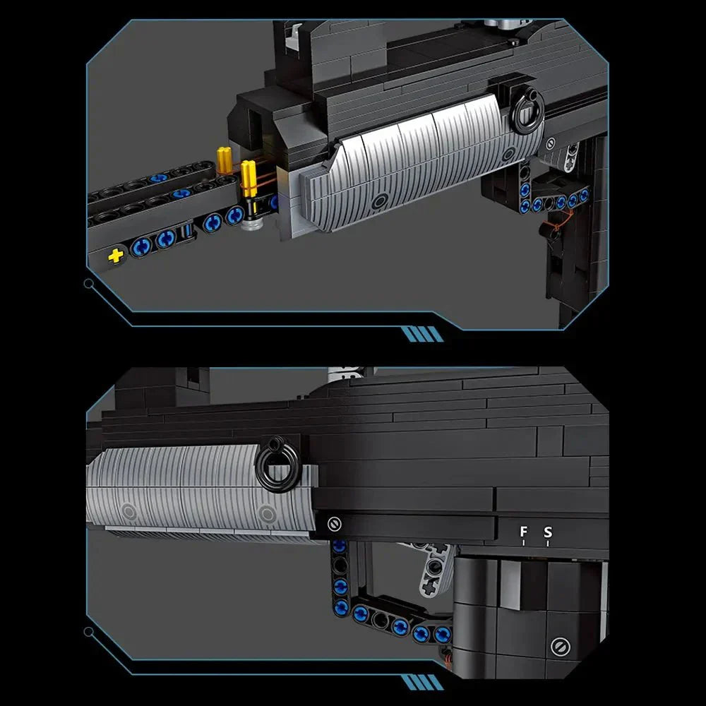 Brick MOC Tech UZI Sub Machine | 972pcs - Brick Car Merchant