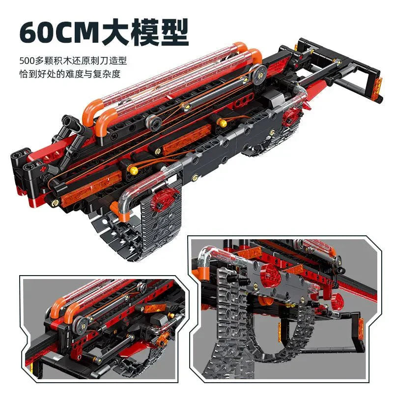 Brick MOC Technical Heat Bayonet | 533pcs - Brick Car Merchant