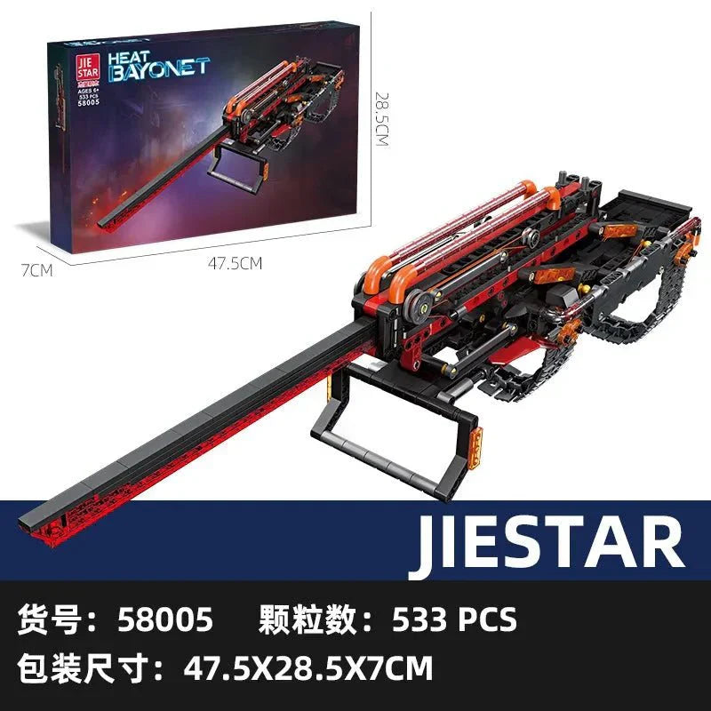 Brick MOC Technical Heat Bayonet | 533pcs - Brick Car Merchant