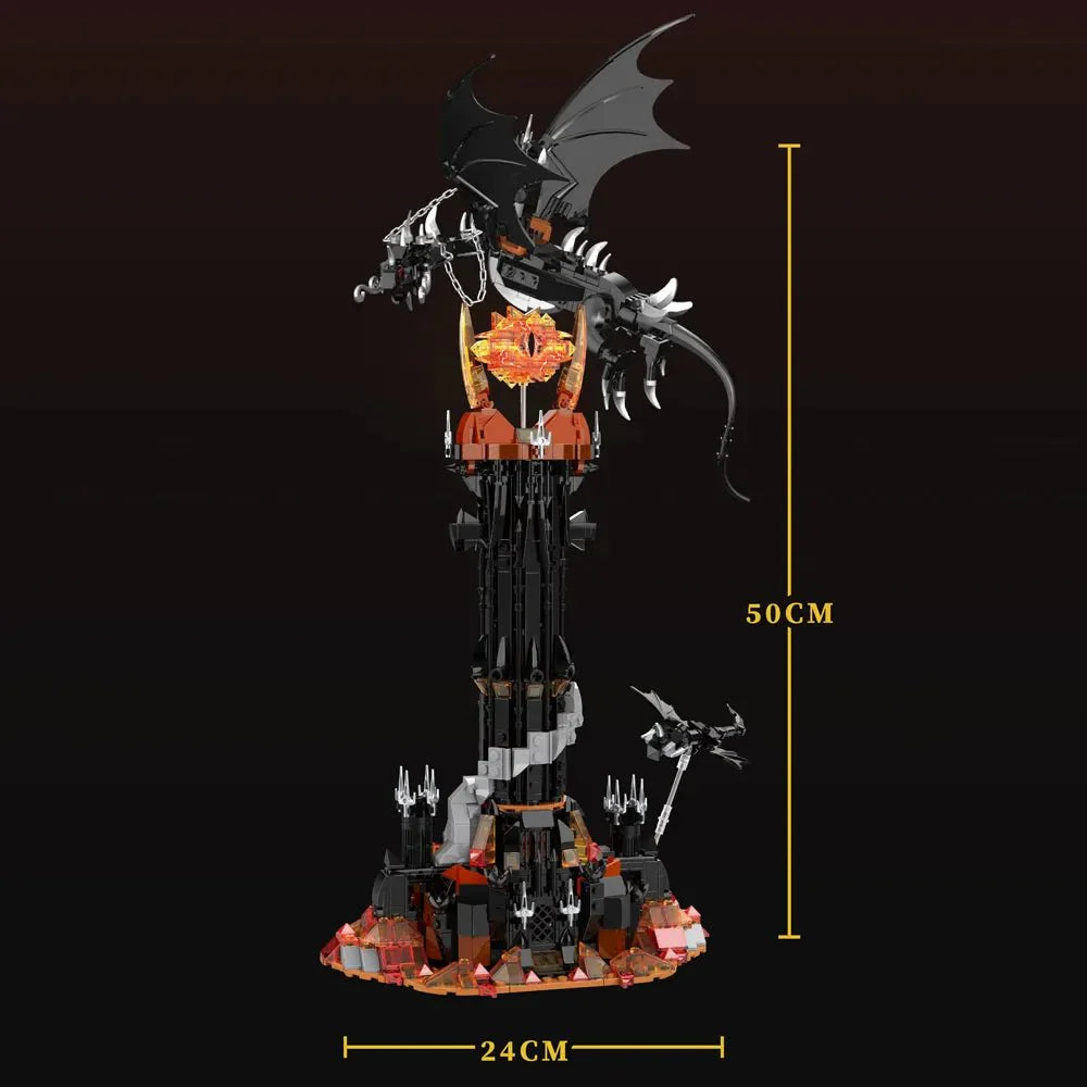 Brick MOC The Dark Tower The Lord of the Rings | 1163pcs - Brick Car Merchant