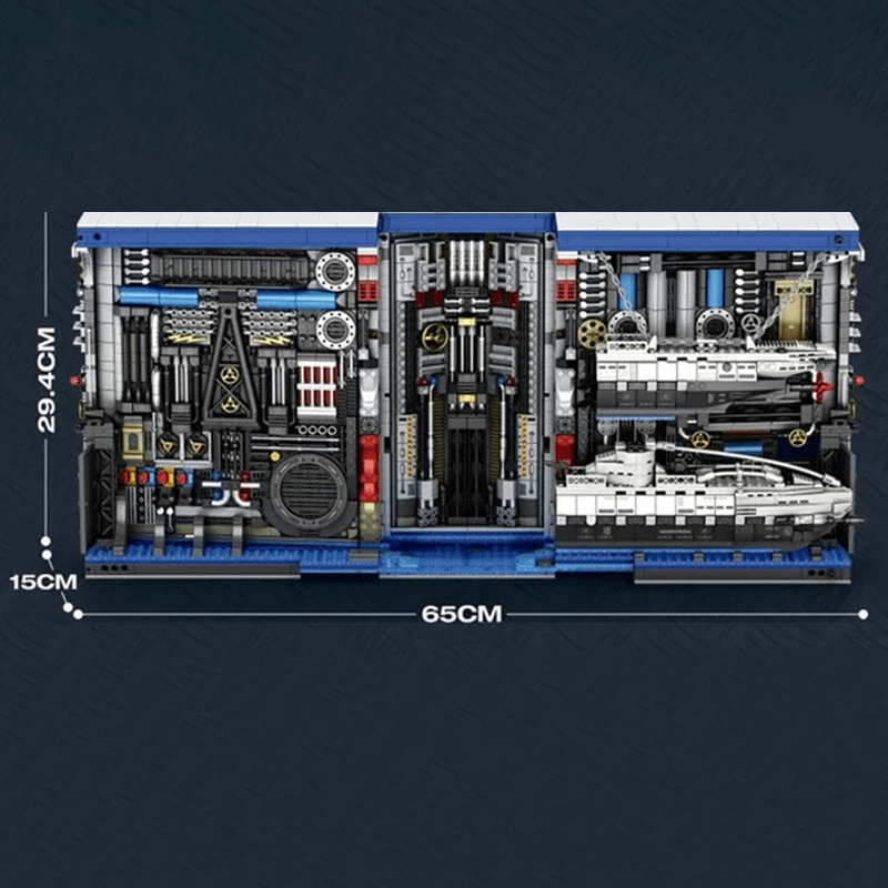 Brick MOC The Submarine Factory | 3465pcs - Brick Car Merchant