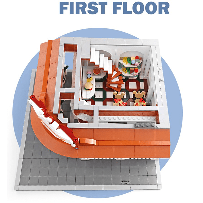 Brick MOC The Sweet Shop | 2615pcs - Brick Car Merchant