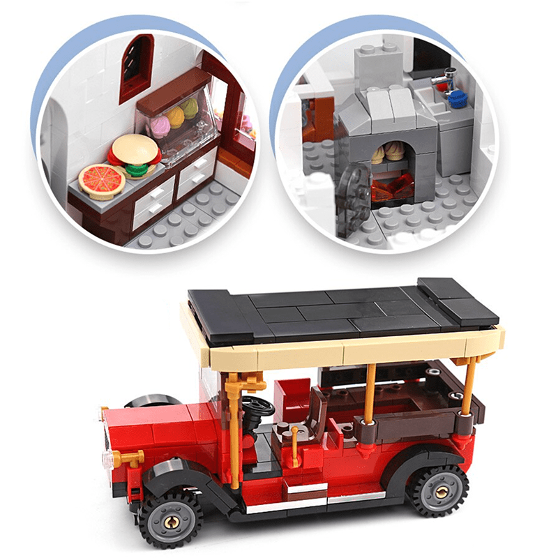 Brick MOC The Sweet Shop | 2615pcs - Brick Car Merchant
