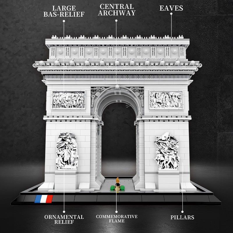Brick MOC Arc de Triomphe | 3717pcs - Brick Car Merchant