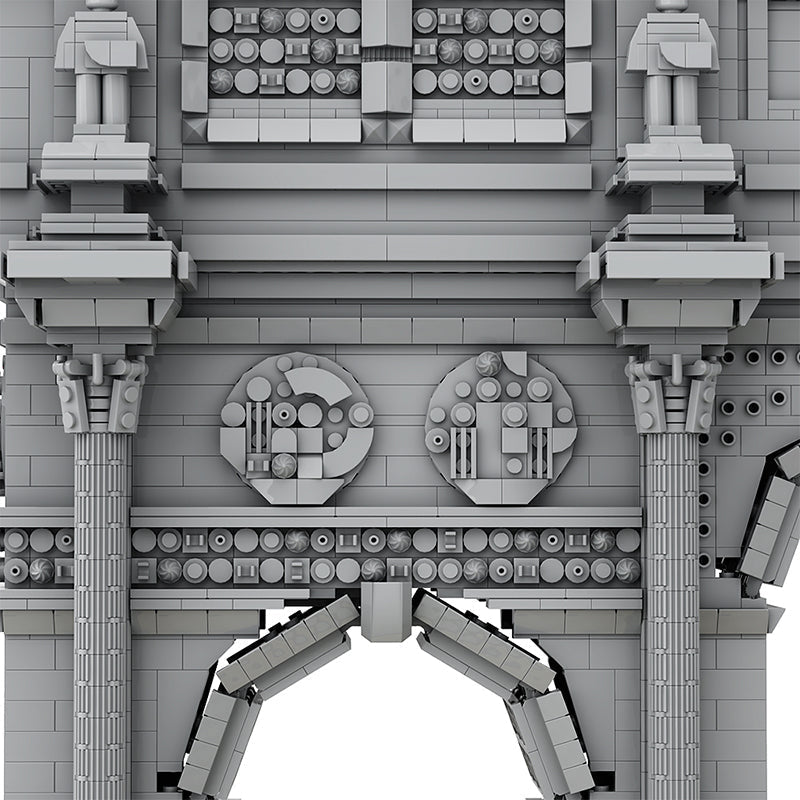 Brick MOC The Ultimate Arc de Triomphe du Carrousel | 7627pcs - Brick Car Merchant