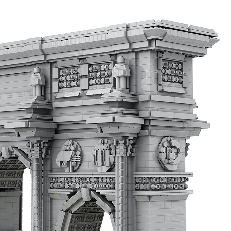 Brick MOC The Ultimate Arc de Triomphe du Carrousel | 7627pcs - Brick Car Merchant