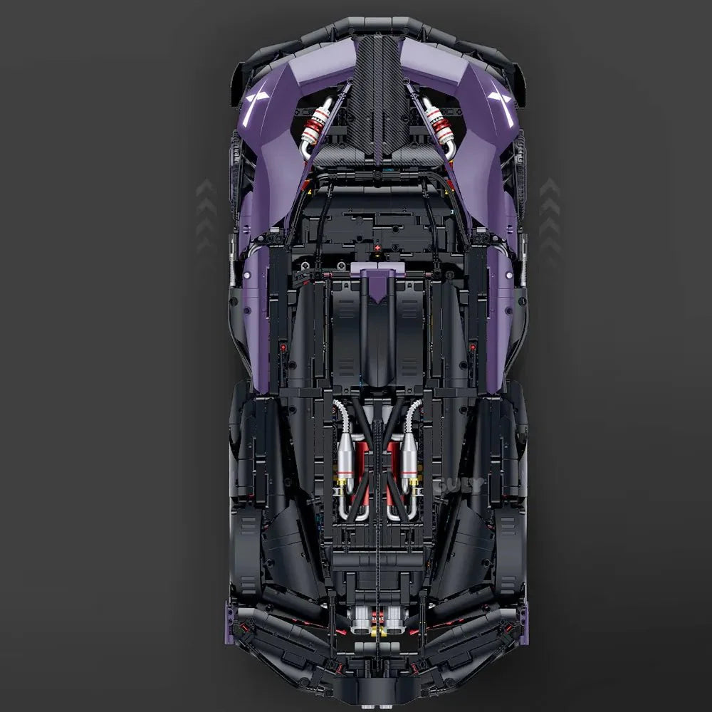 LEGO MOC Turbocharged W16 Track Hypercar | 3332pcs - Brick Car Merchant