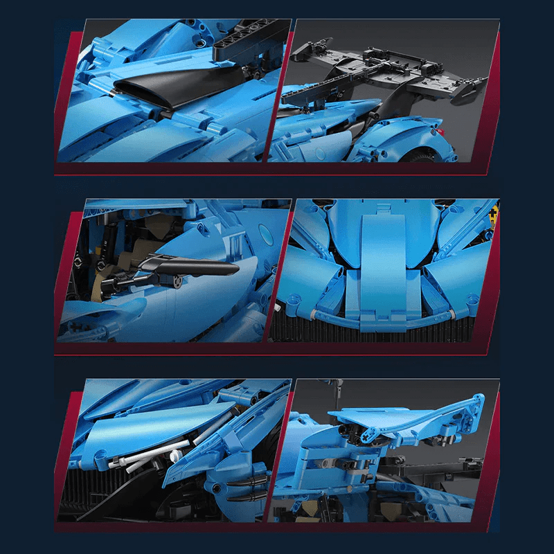 LEGO MOC V12 Intensa Track-Only Hypercar | 3864pcs - Brick Car Merchant