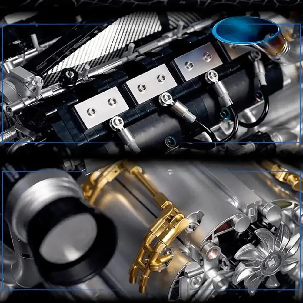 LEGO MOC V8 Turbocharged Engine | 2773pcs - Brick Car Merchant