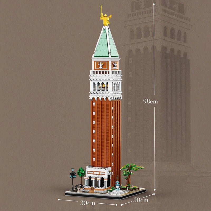 Brick MOC Venetian Bell Tower | 3902pcs - Brick Car Merchant