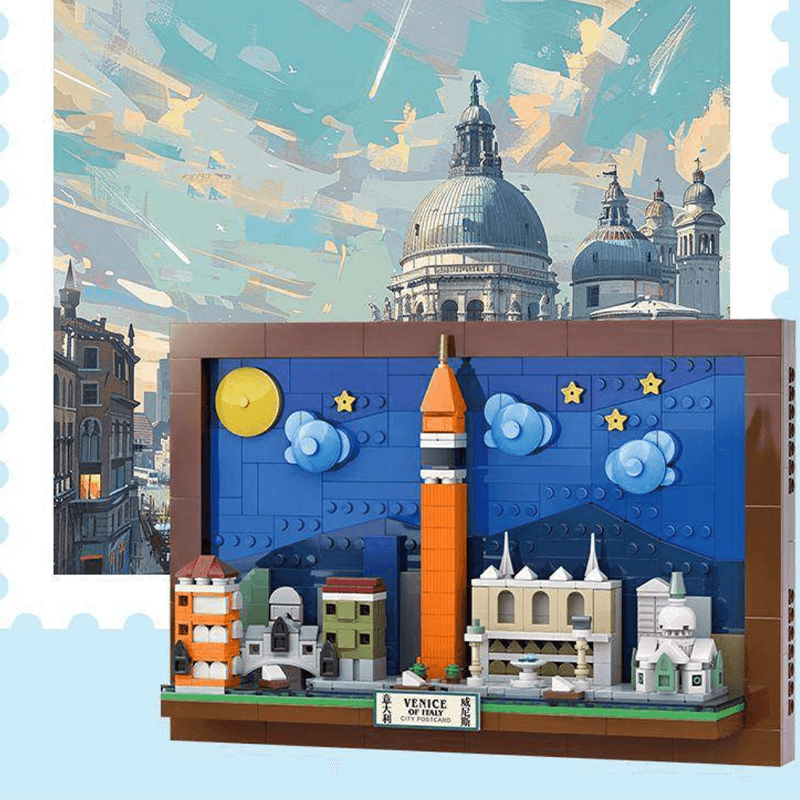 Brick MOC Venice Skyline | 579pcs - Brick Car Merchant