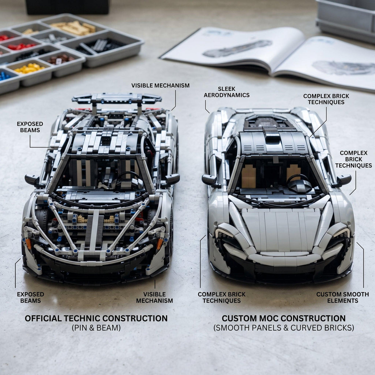 MOC Car Kits vs Official LEGO Technic. What Actually Differs - Brick Car Merchant